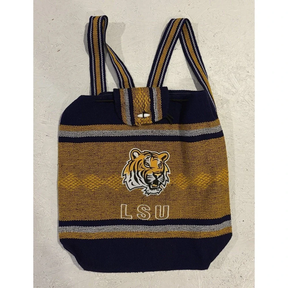 Louisiana State University (LSU)  Women's Serape Like Handbag Purse Backpack